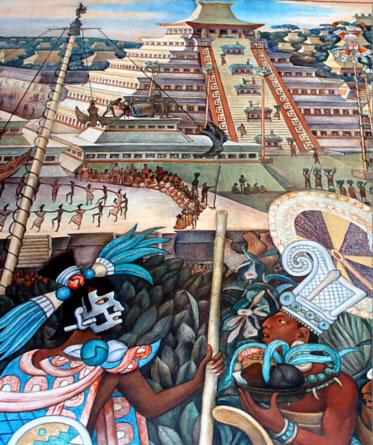 affresco del Palazzo del Governo di Citt&agrave; del Messico